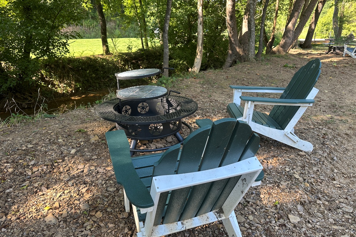 Smores and a creek...it does not get any better than this!