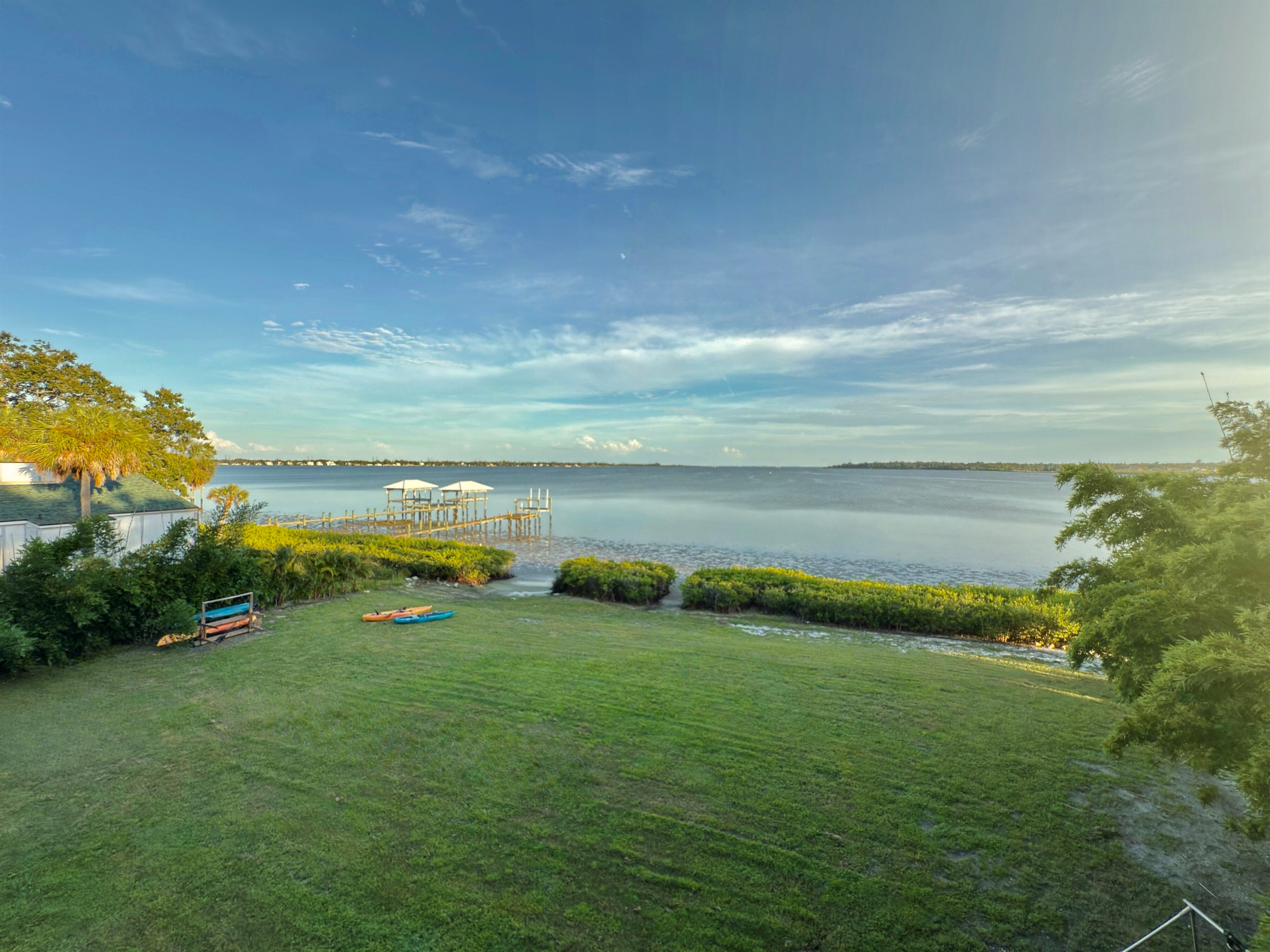 A secluded, open yard with endless space for play and leisure.