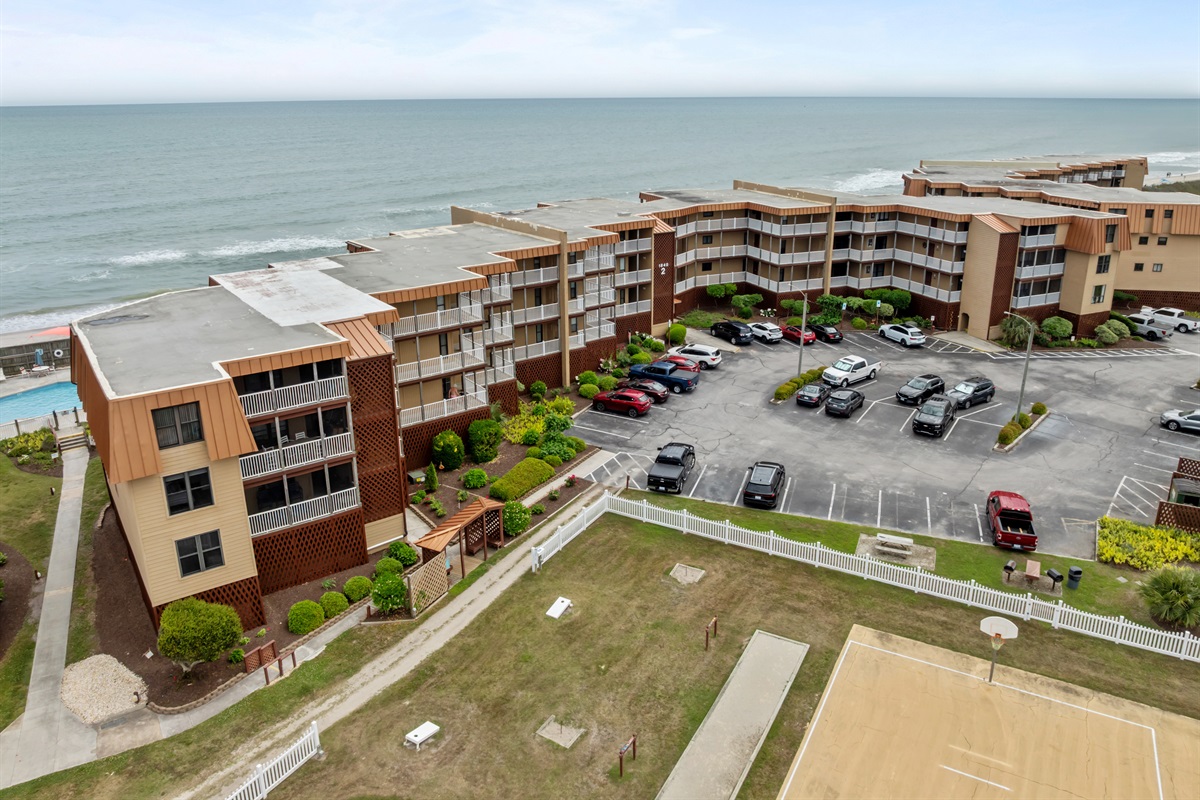 Topsail Dunes, playground and parking area