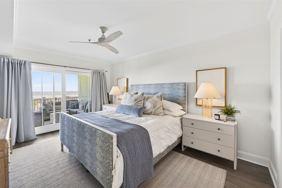 Primary King Suite 1 | 1006 Ocean Blvd, Isle of Palms, SC | 102 Dunescape | IOP Escapes