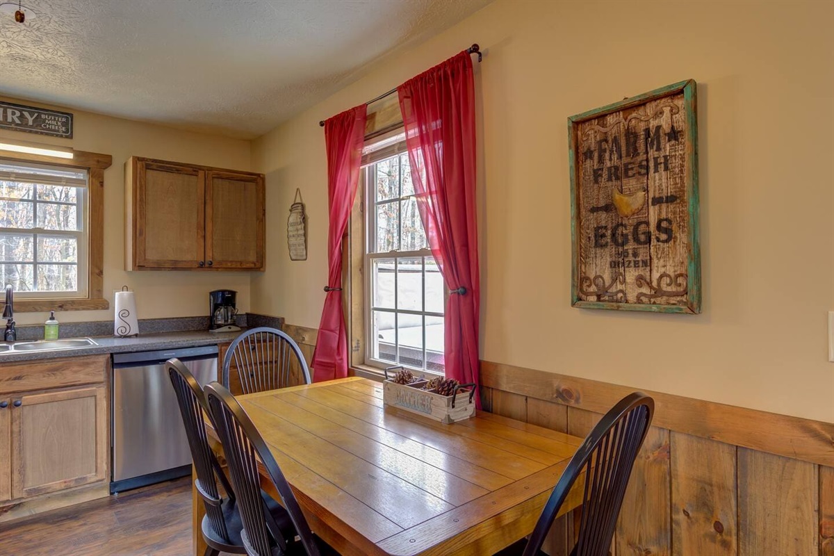 Kitchen and dining area