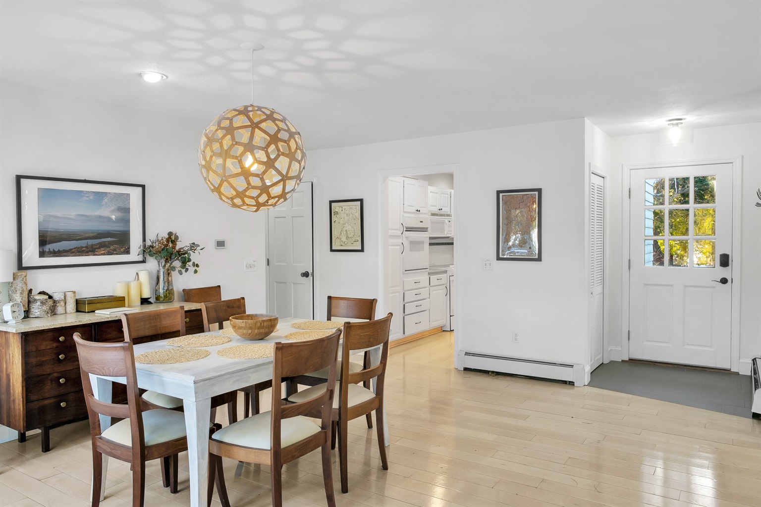Kitchen and dining area for group meals