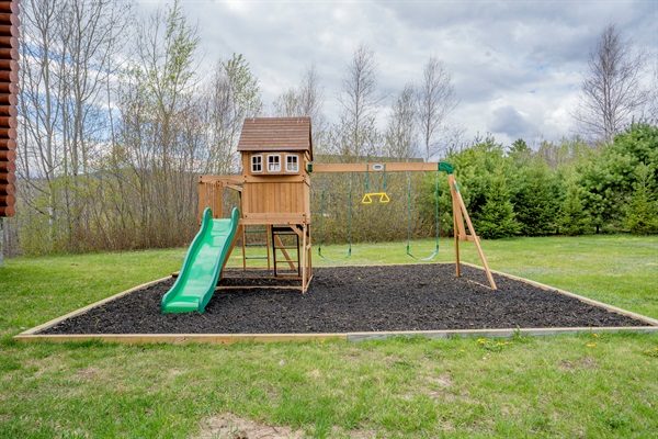 A safe and joyful playground space for little ones to enjoy.