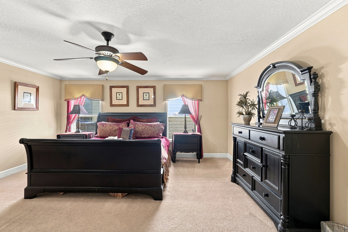 Spacious bedrooms