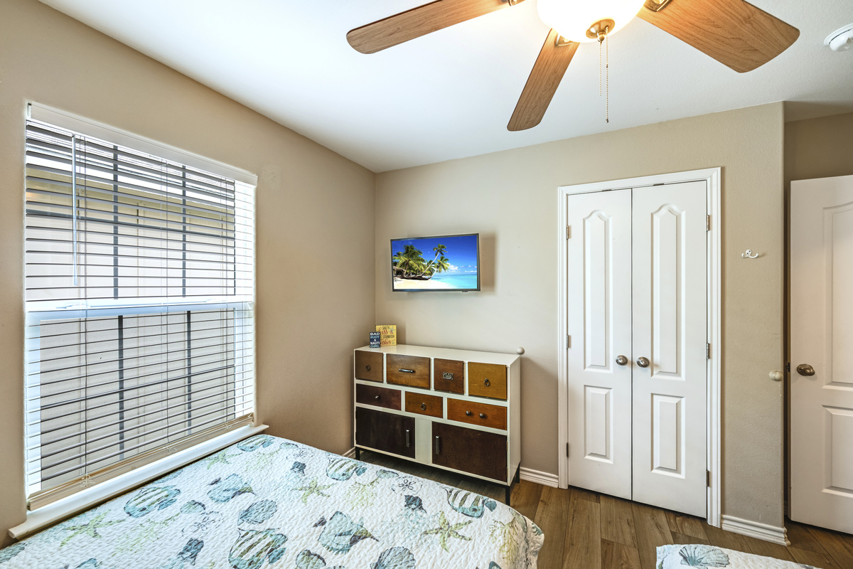 2nd Bedroom:  Flat screen TV