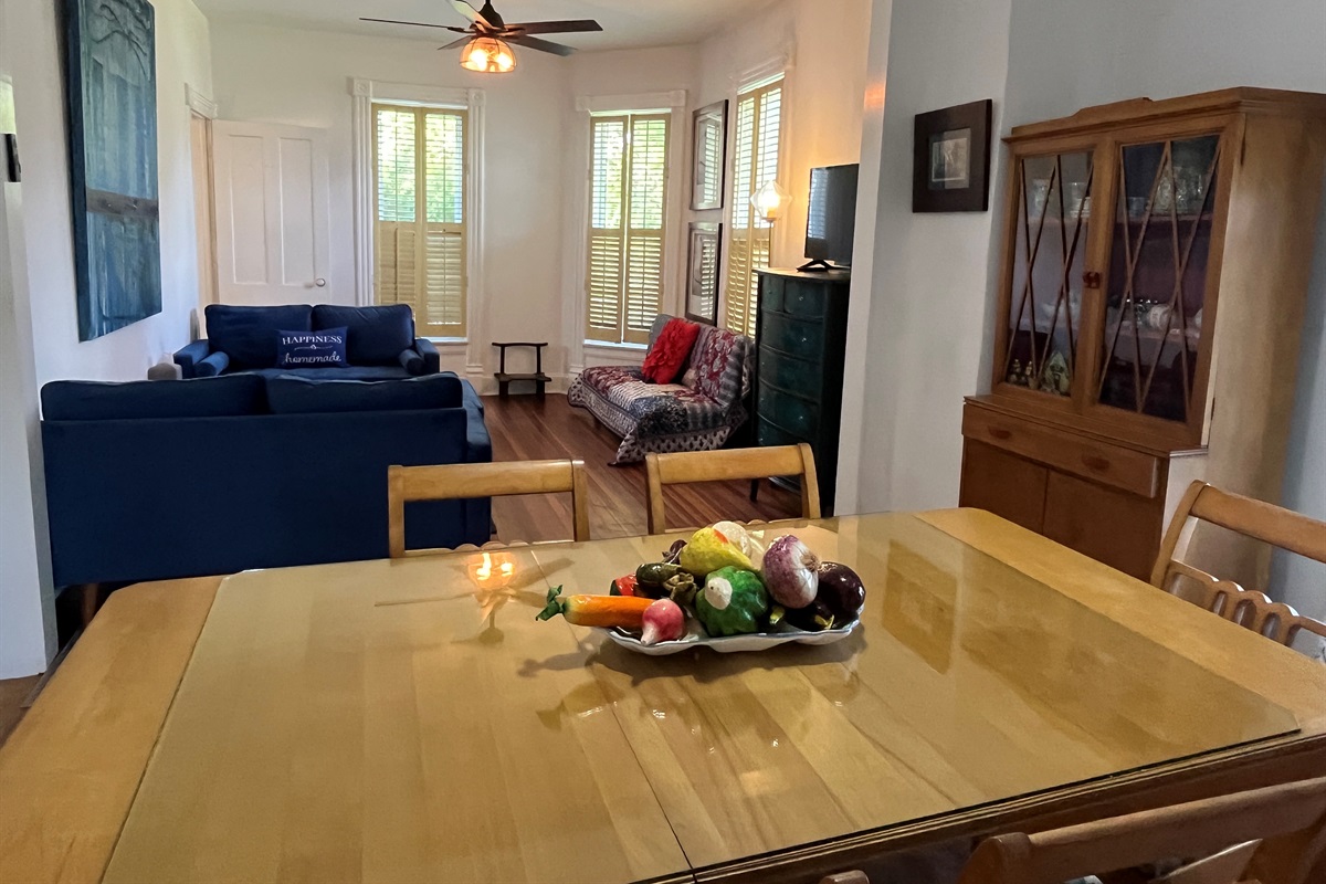 Dining room with 2nd living room beyond