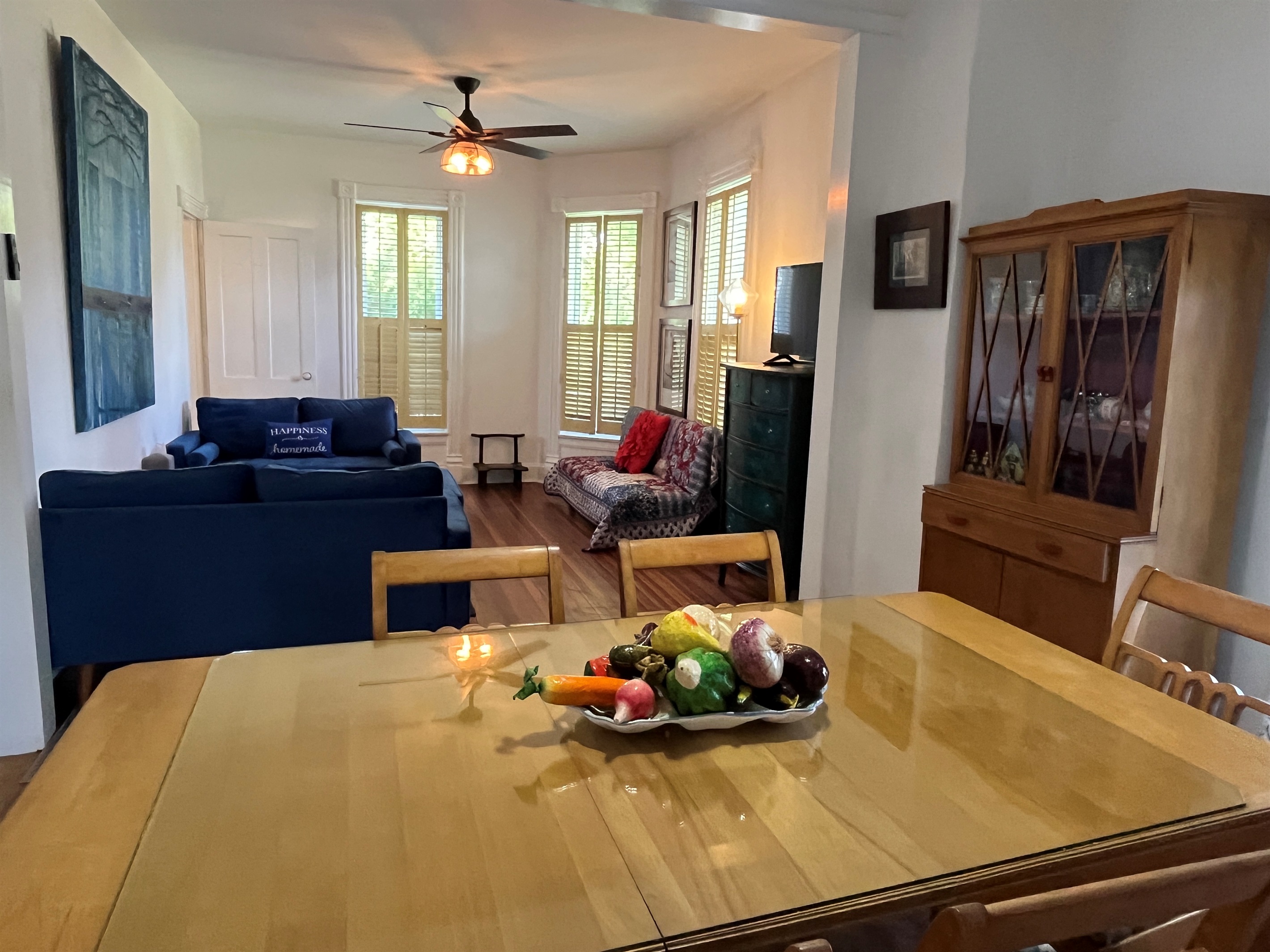 Dining room with 2nd living room beyond