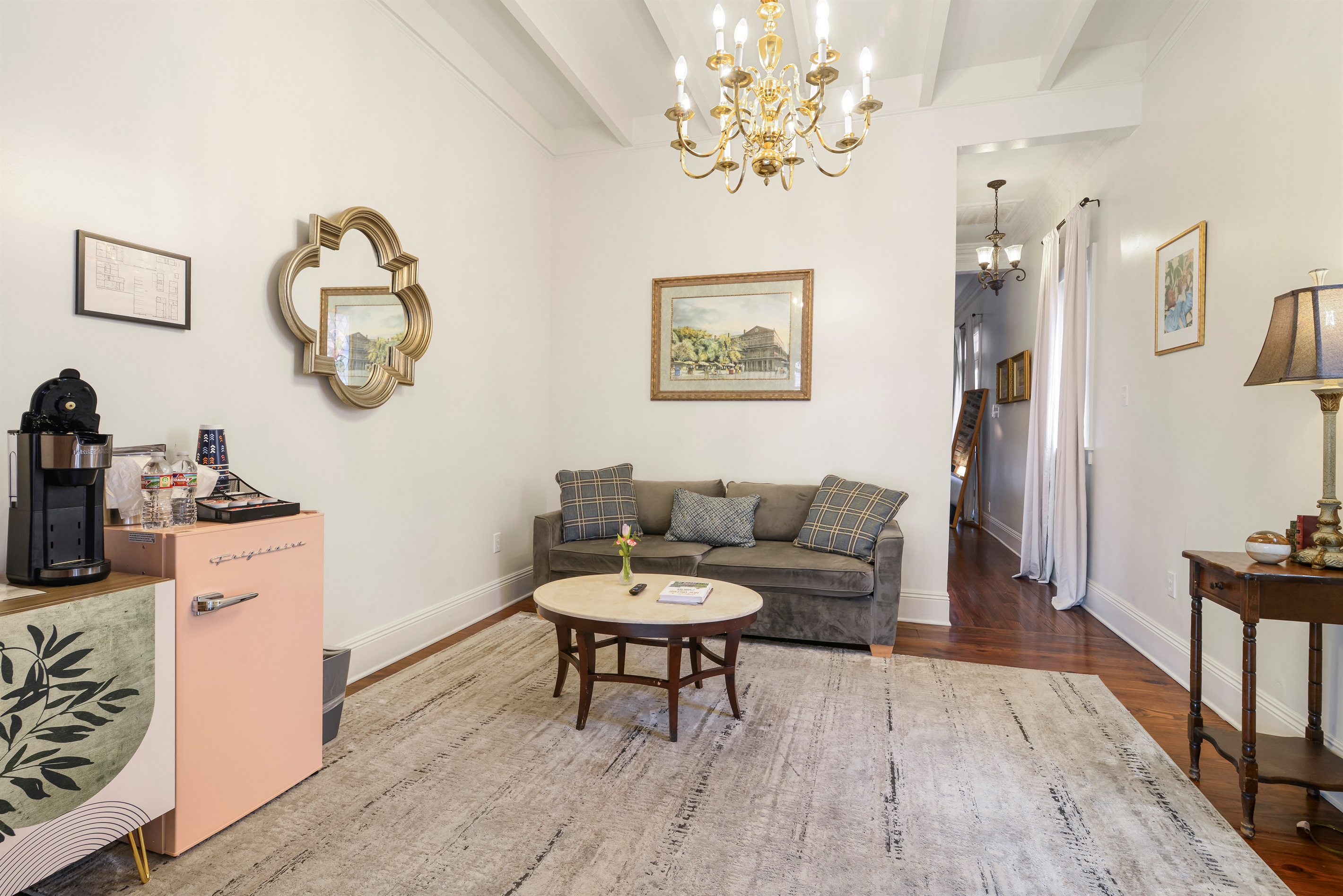 Living Area of the King Oliver Guest House