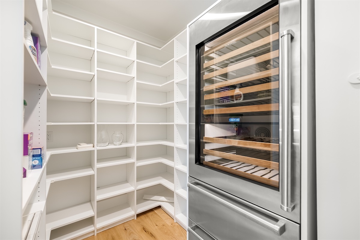 Pantry and Wine Fridge | Beach Shelter | 3708 Palm Blvd | Isle of Palms, SC | IOP Escapes