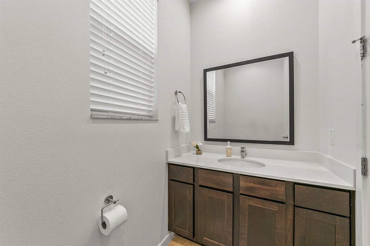 1st level half-bathroom