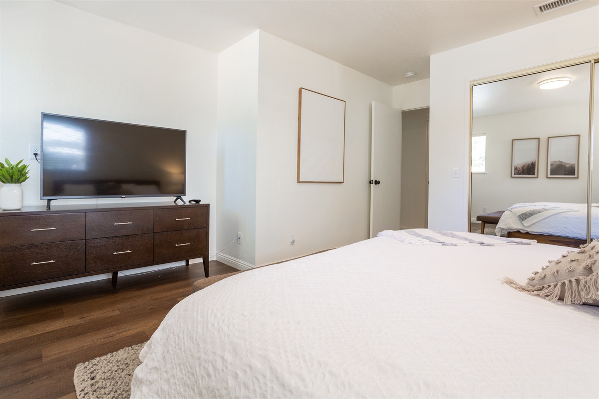 Smart TV in all bedrooms.