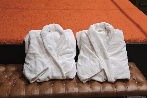Plush robes for your comfort