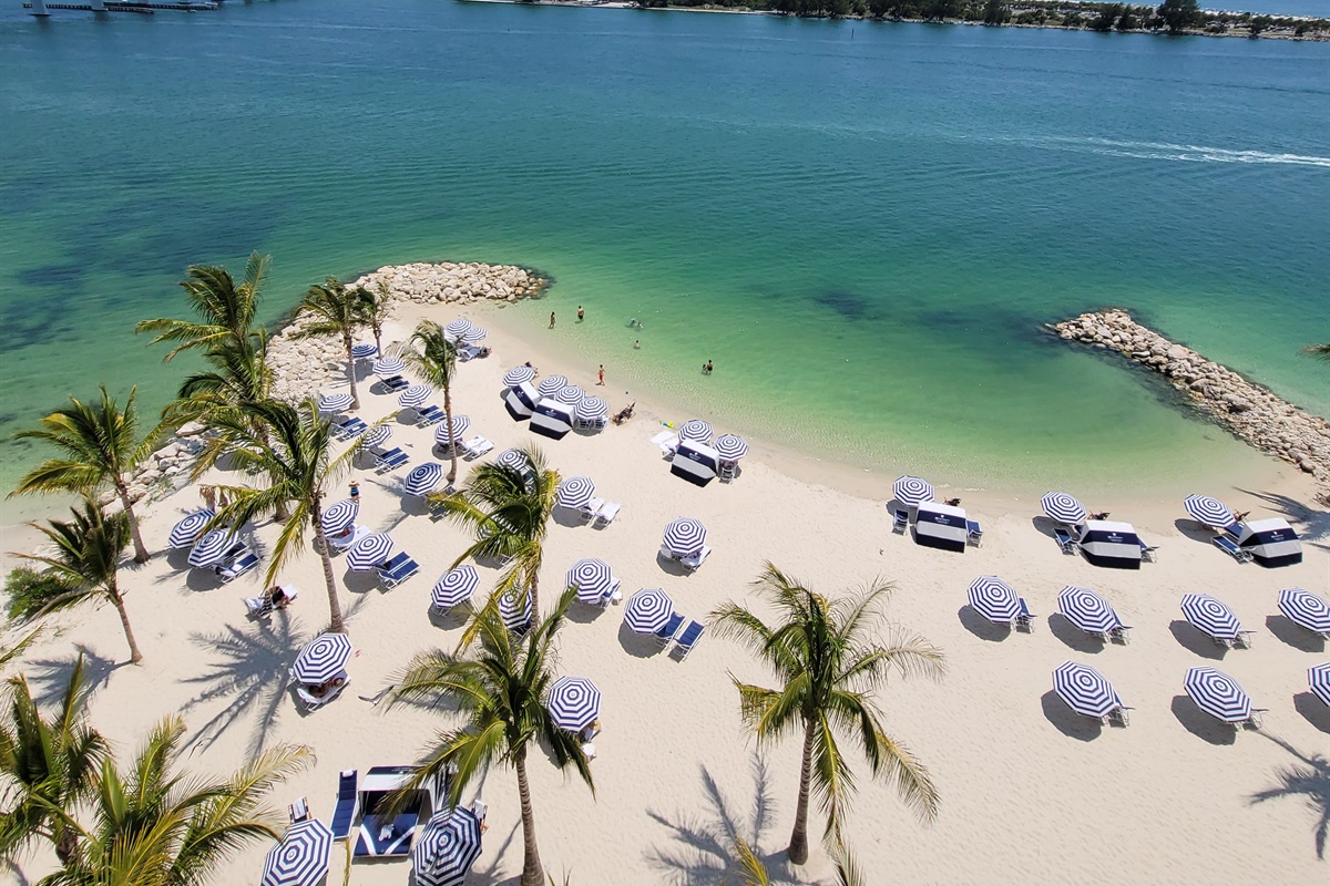 Marriott's private beach
