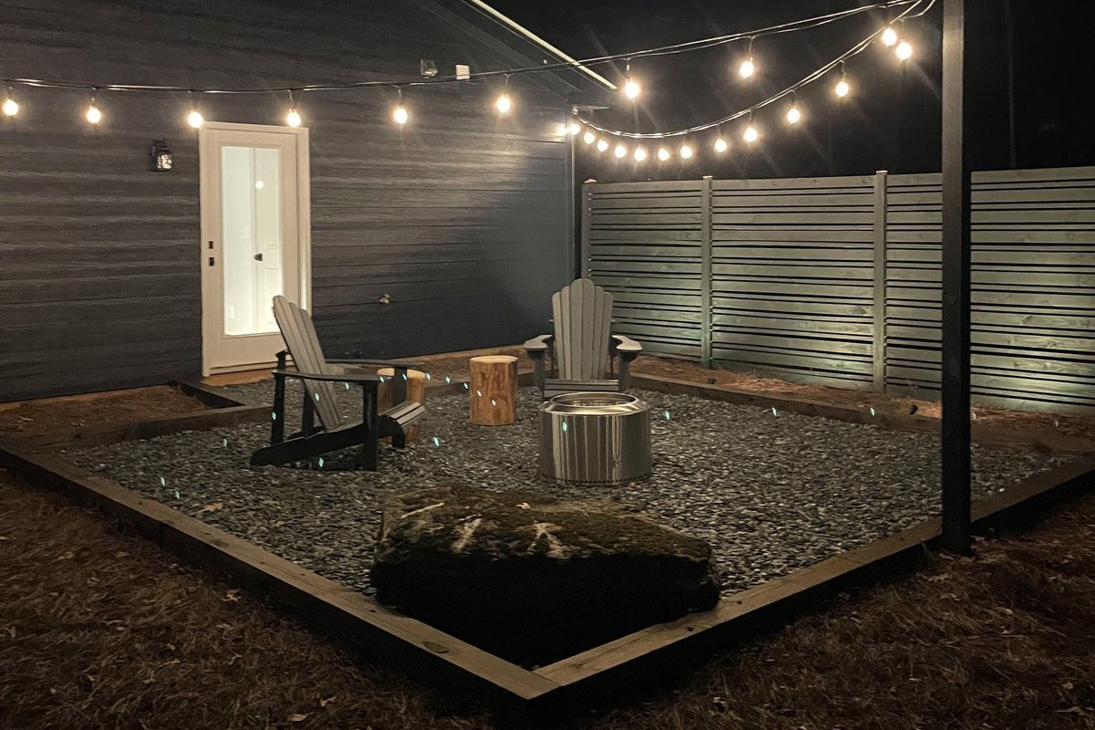 Private Fire Pit off Master Suite