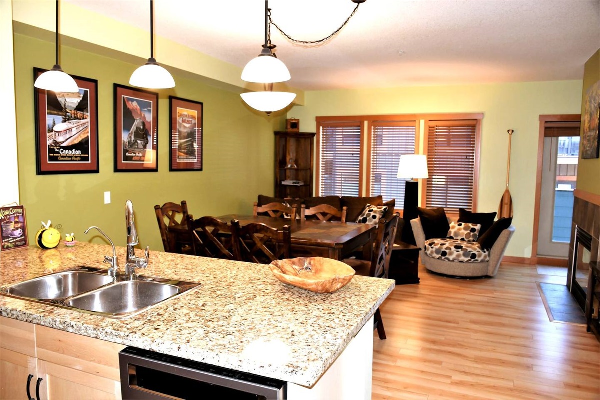 Open concept for enjoying time with your friends and family