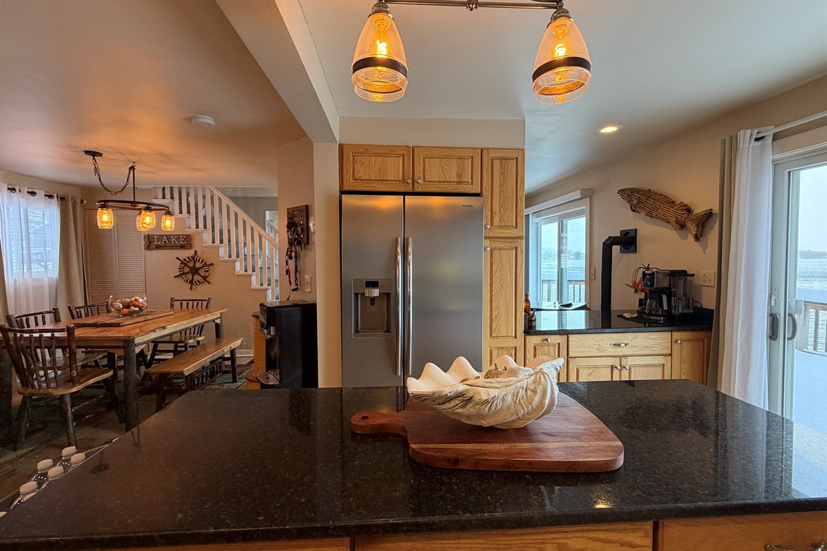 Kitchen with dining room