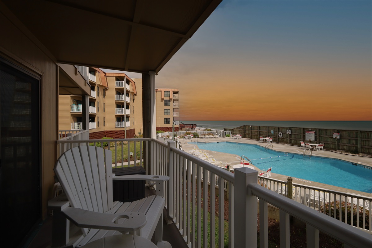 Sunrise at the balcony, just breathtaking!