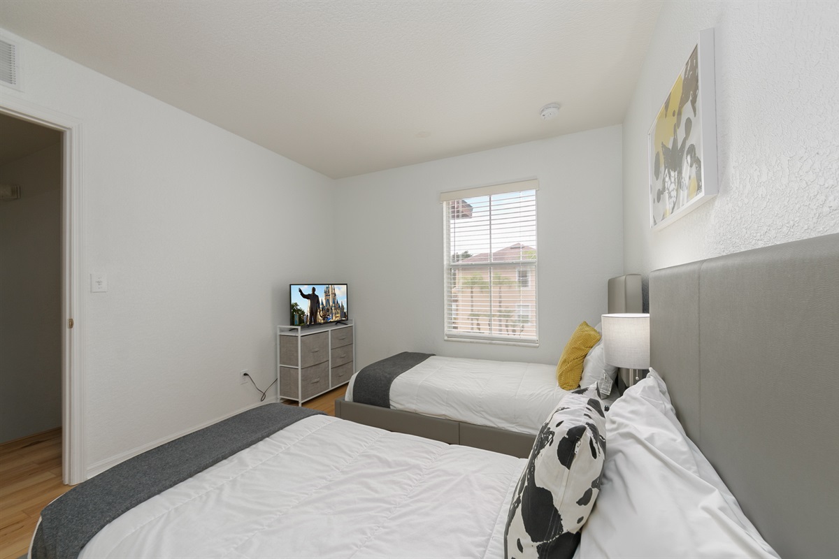 Kid' bedroom with smart TV