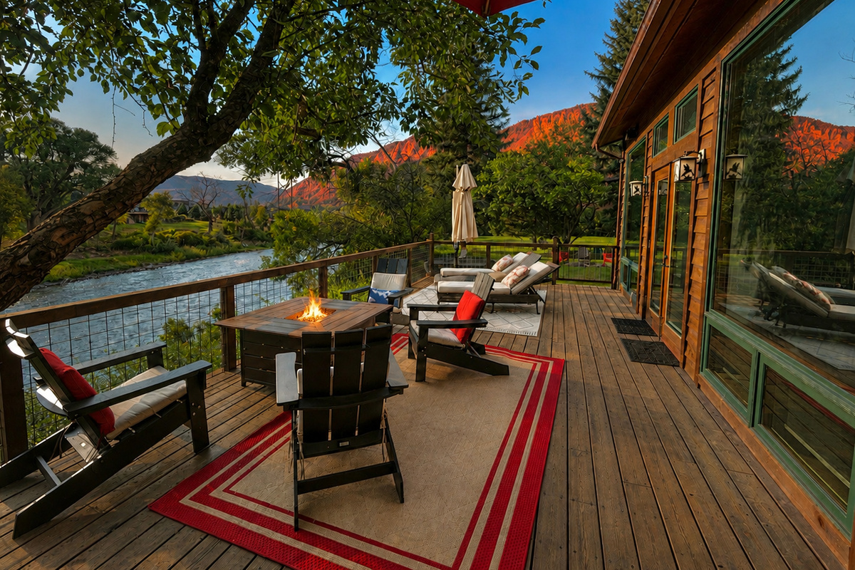 Your own private front-row seat to the river and the red rocks!