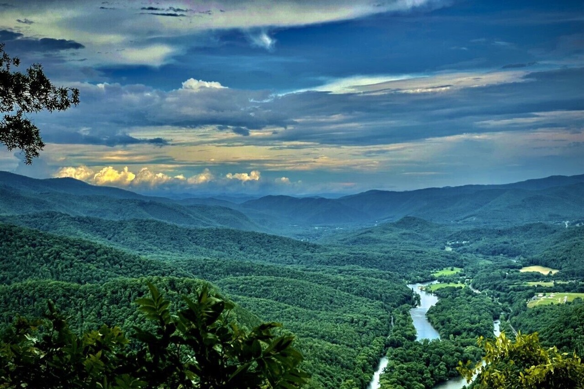 Views of the Hot Springs Valley and the French Broad River