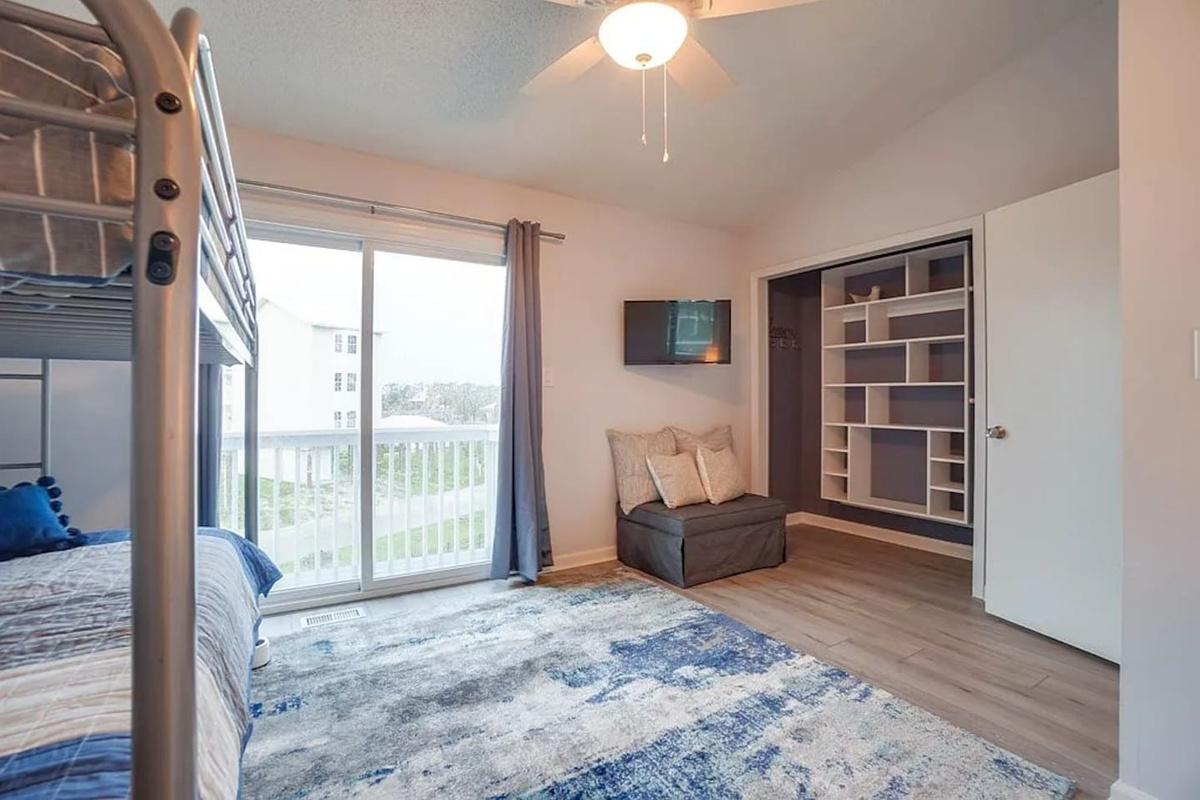  Your third bedroom punches above its weight &mdash; a proper bunk setup with twin-over-full and trundle that comfortably sleeps 3 without feeling cramped.