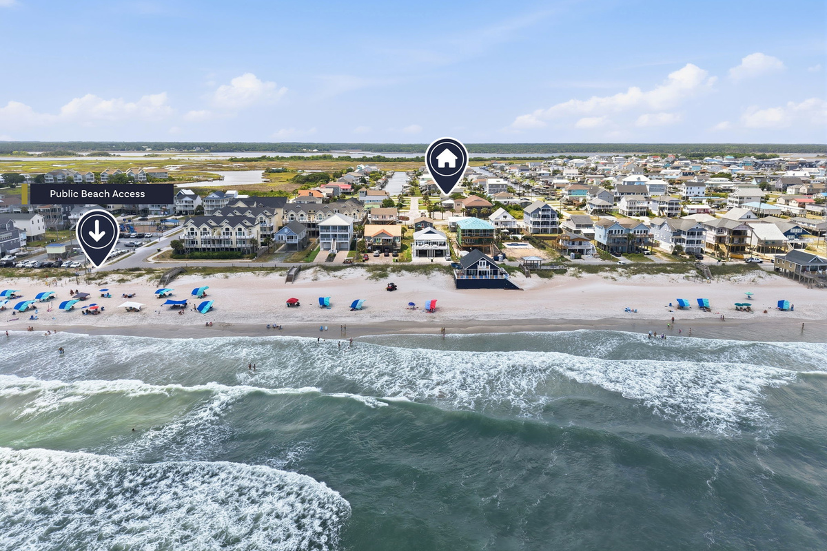Take the short stroll to the nearby public beach access and enjoy miles of beautiful white sand shoreline