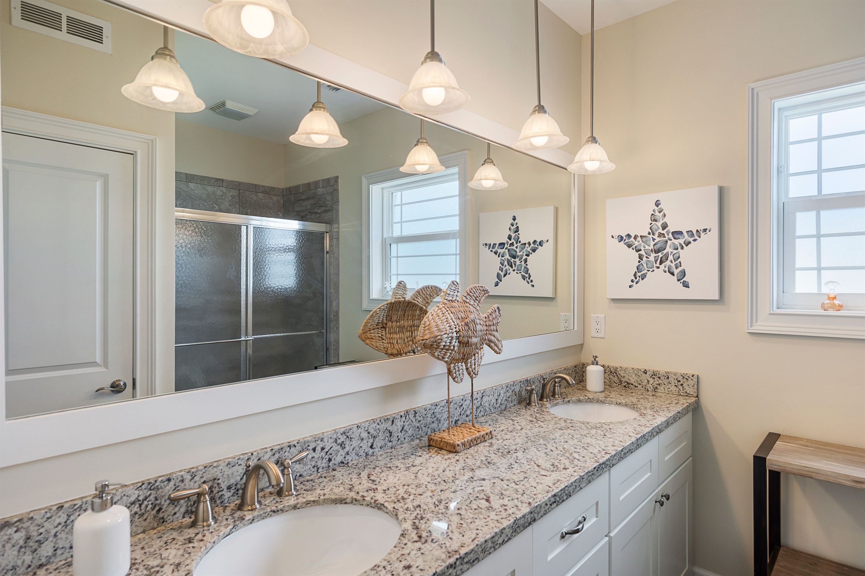 Bathroom with double sinks
