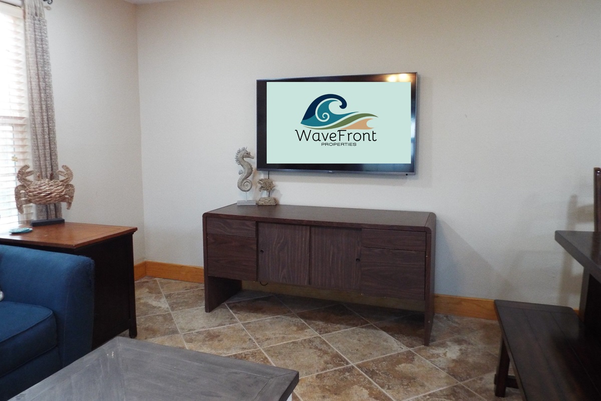 Flat screen in the living room