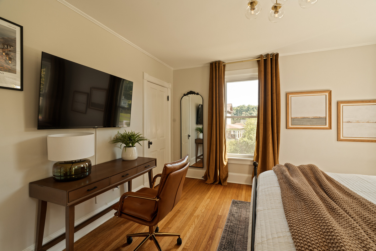 Unpack, settle in, and make yourself at home. This comfortable bedroom includes a Smart TV for winding down at the end of the day.