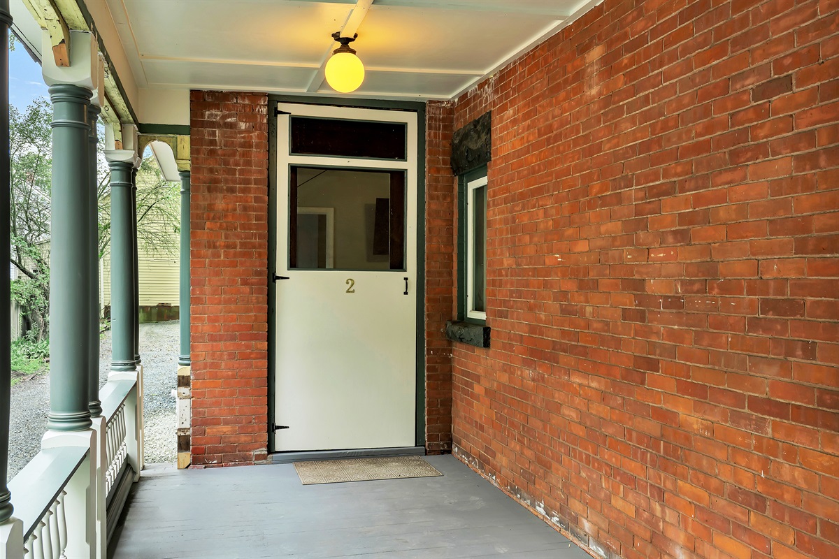 Unit 2 Front Porch Entry