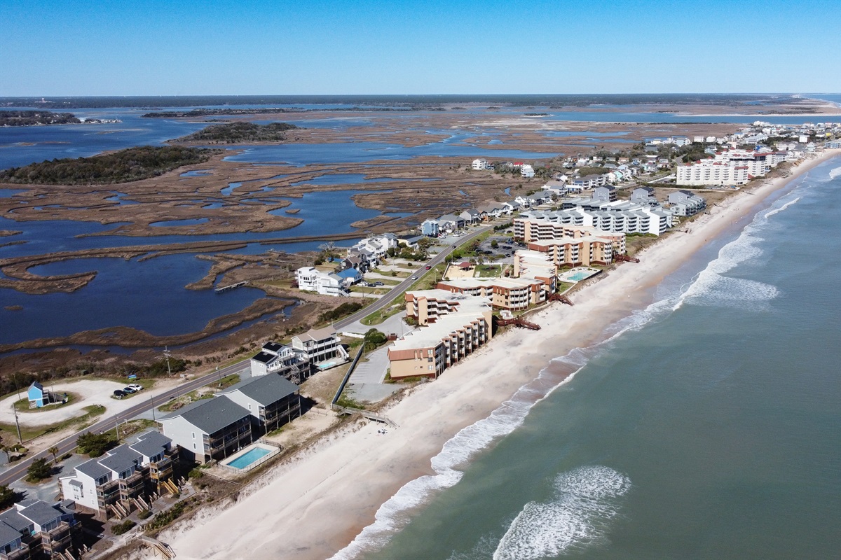 Aerial of Topsail Dunes