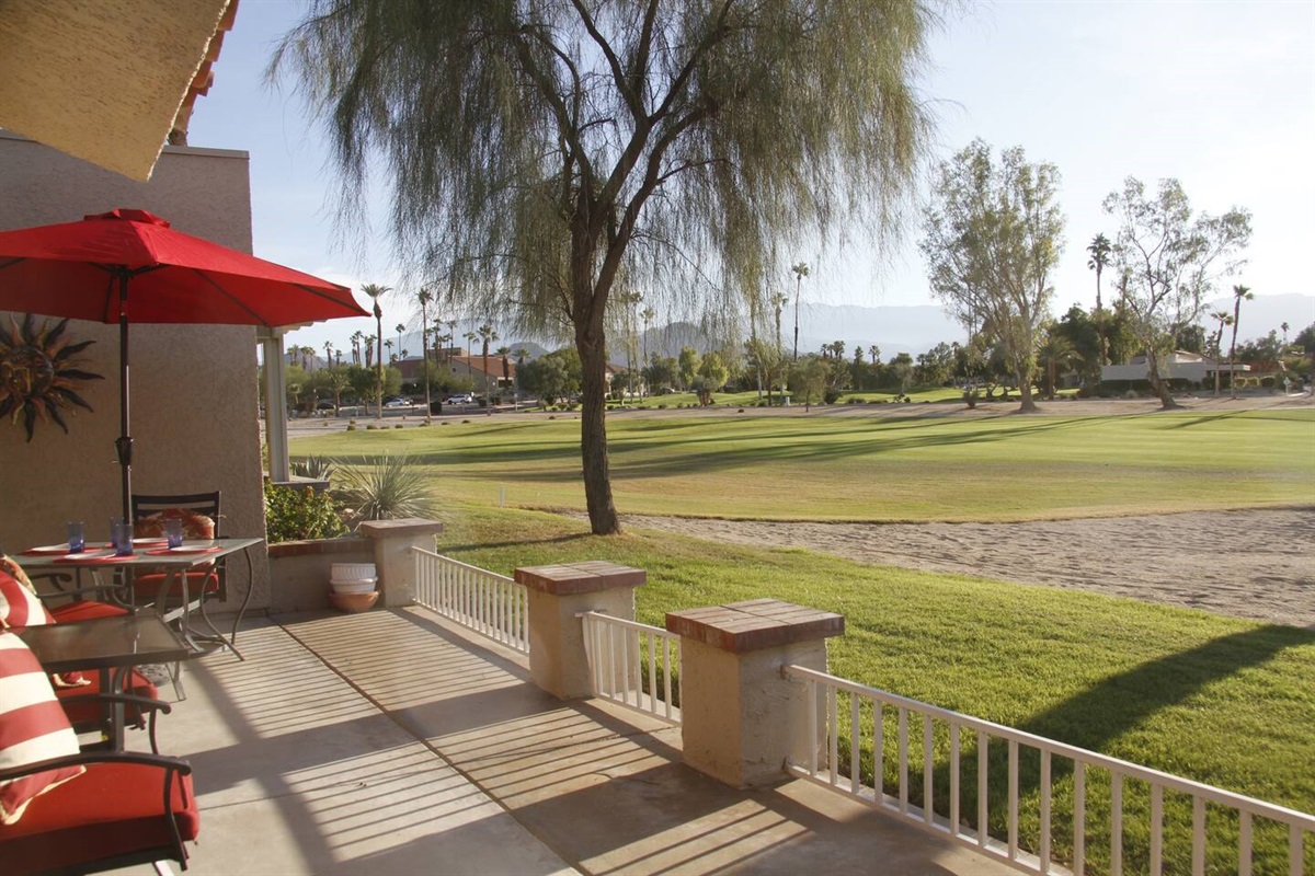 A short walk to the clubhouse across the fairway...