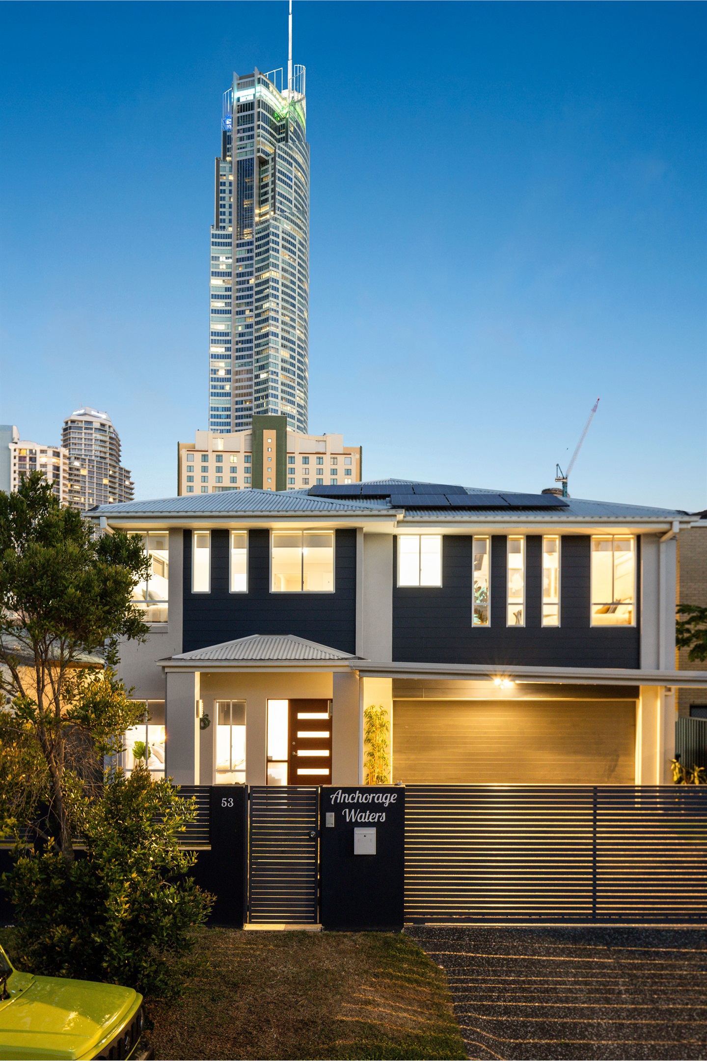 Elegant street presence with secure parking, just a short walk to Q1 and the heart of Surfers Paradise.