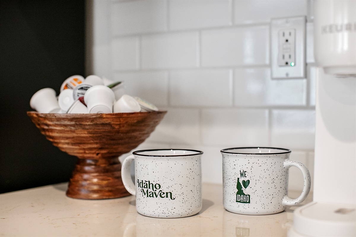 Keurig Coffee Maker and KCups Stocked