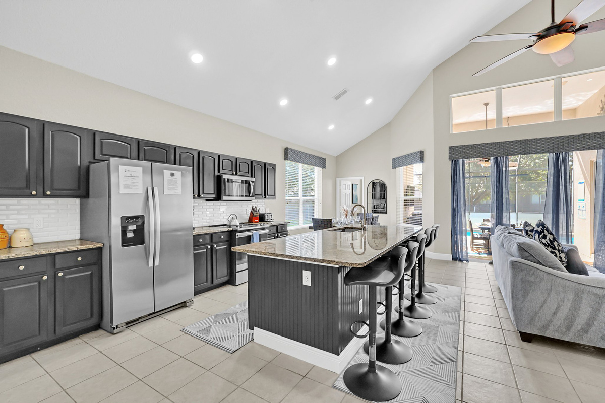 Full Modern Kitchen - Granite Countertops