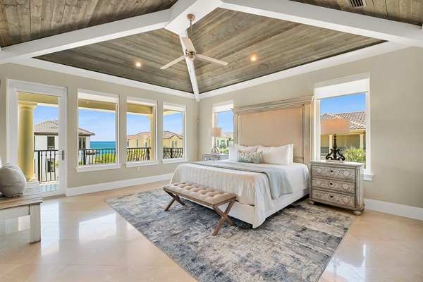 Master Suite 1 w/ private balcony + en-suite bathroom