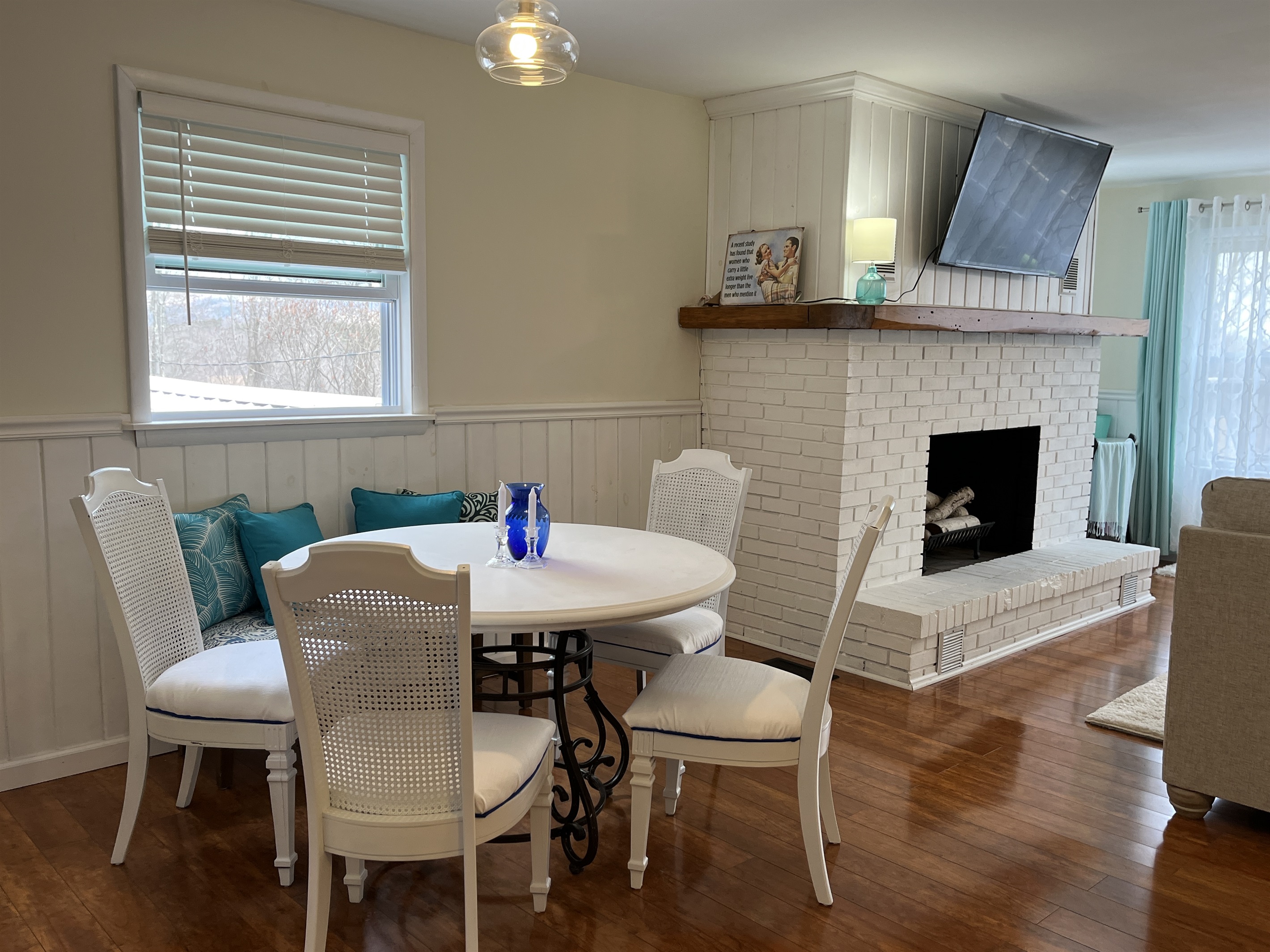 Eat-in kitchen and living room