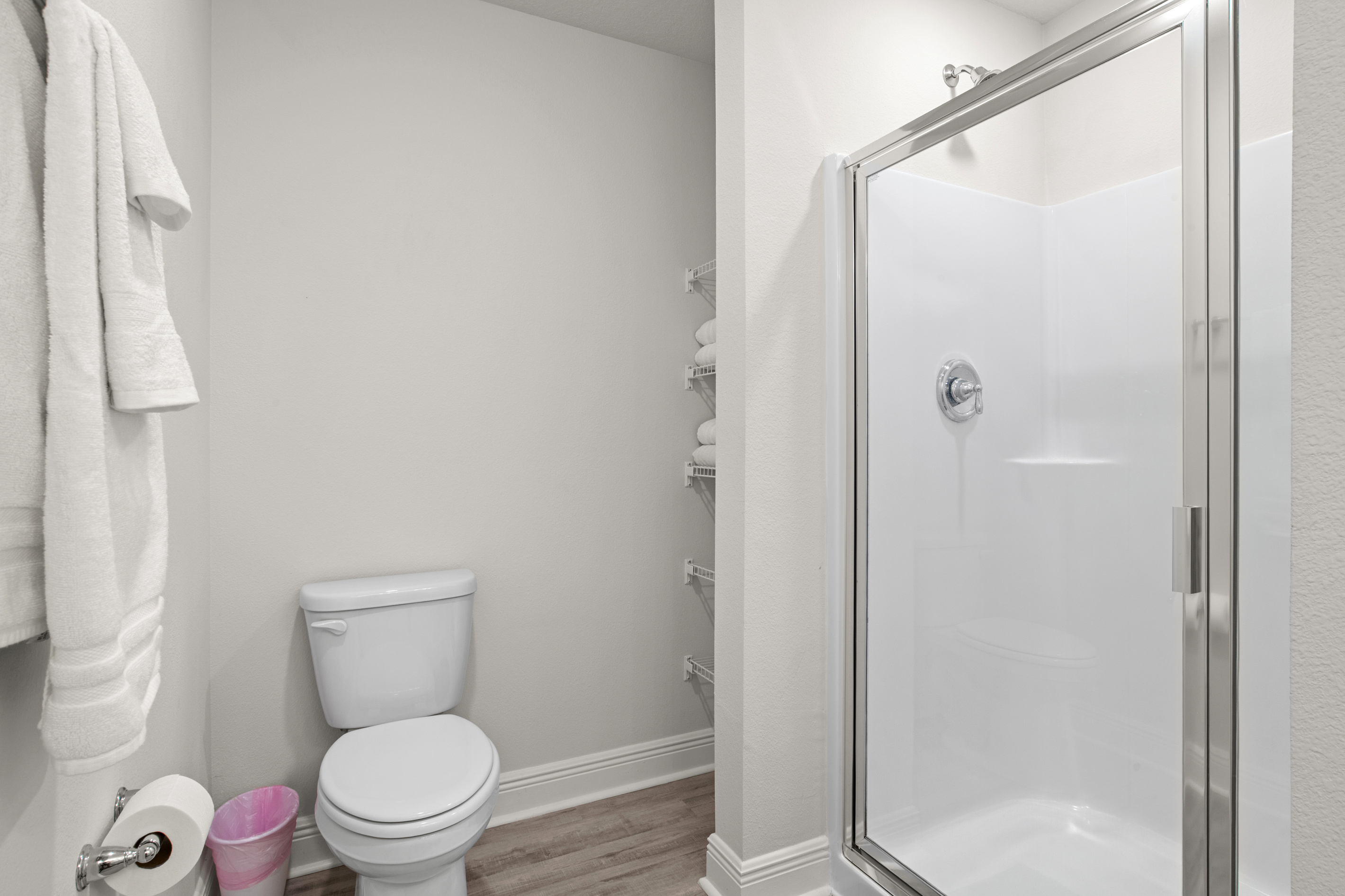 Master bathroom shower.