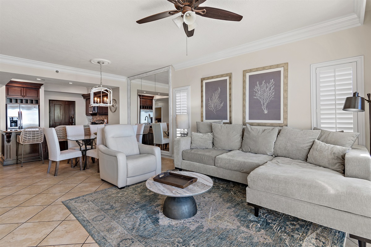 Living Room with Cozy Sectional