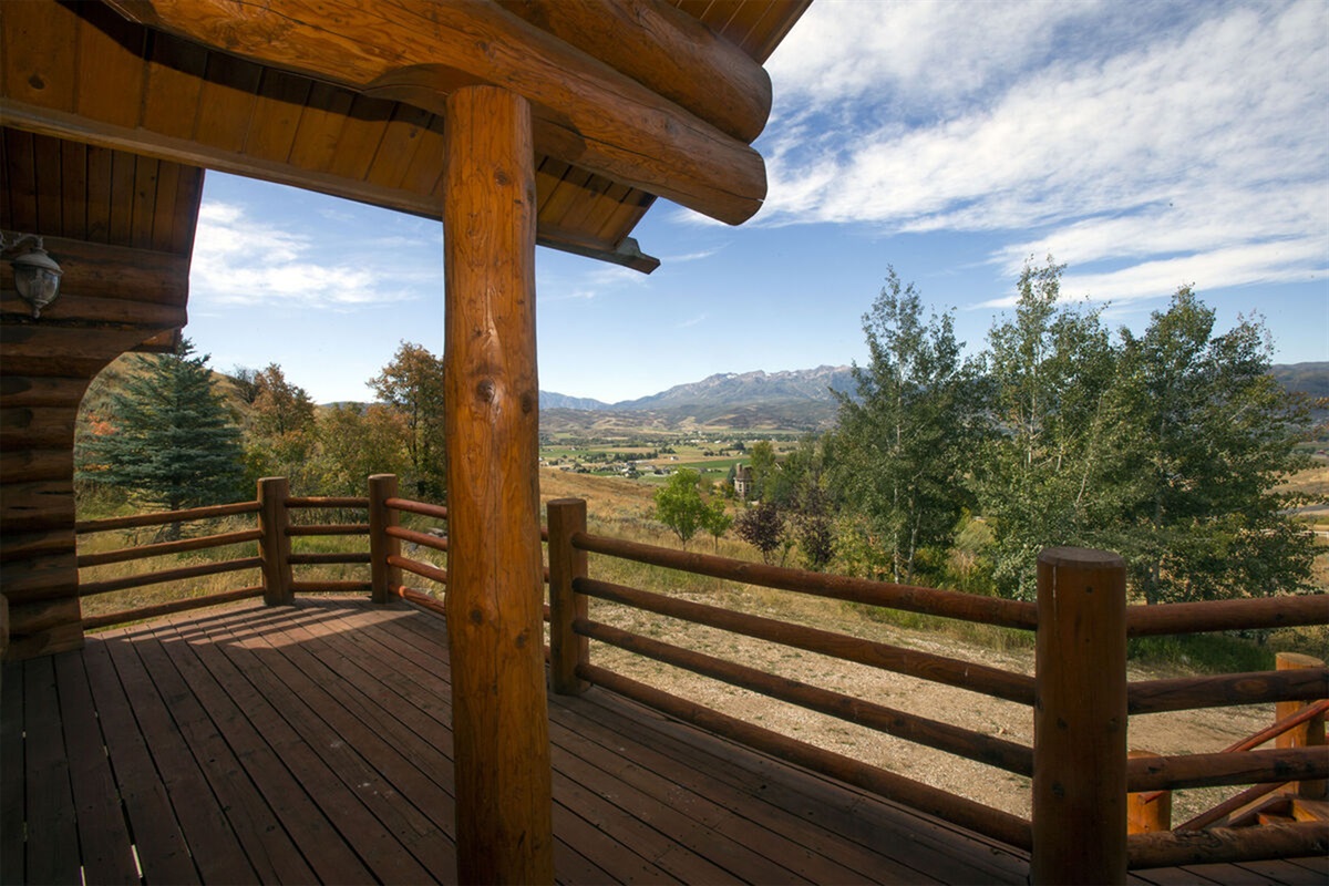 Expansive deck with sweeping views of Ogden Valley
