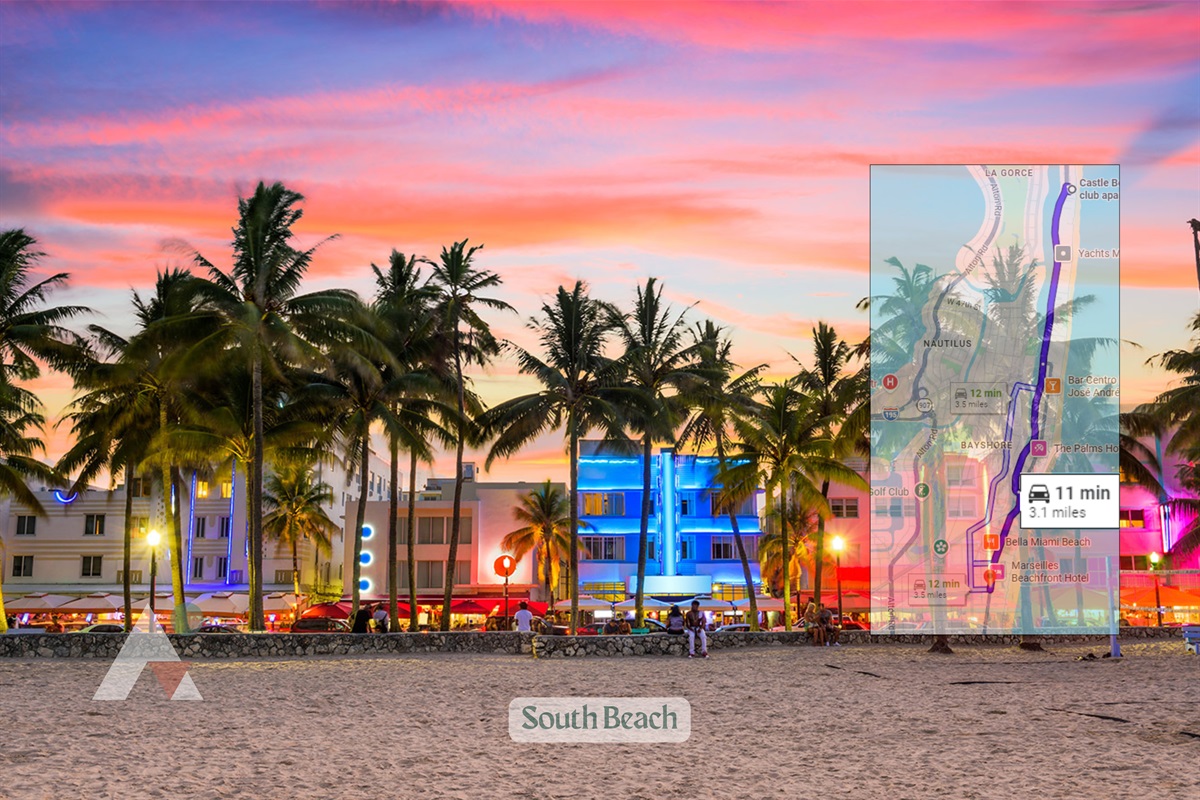 South Beach is the lively, world-famous historic district located at the southern end of the barrier island. Known for its colorful Art Deco buildings, diverse dining, shopping along Lincoln Road, and energetic nightlife, it is a highly popular destination