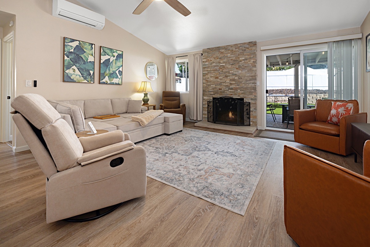 Warm and welcoming living room