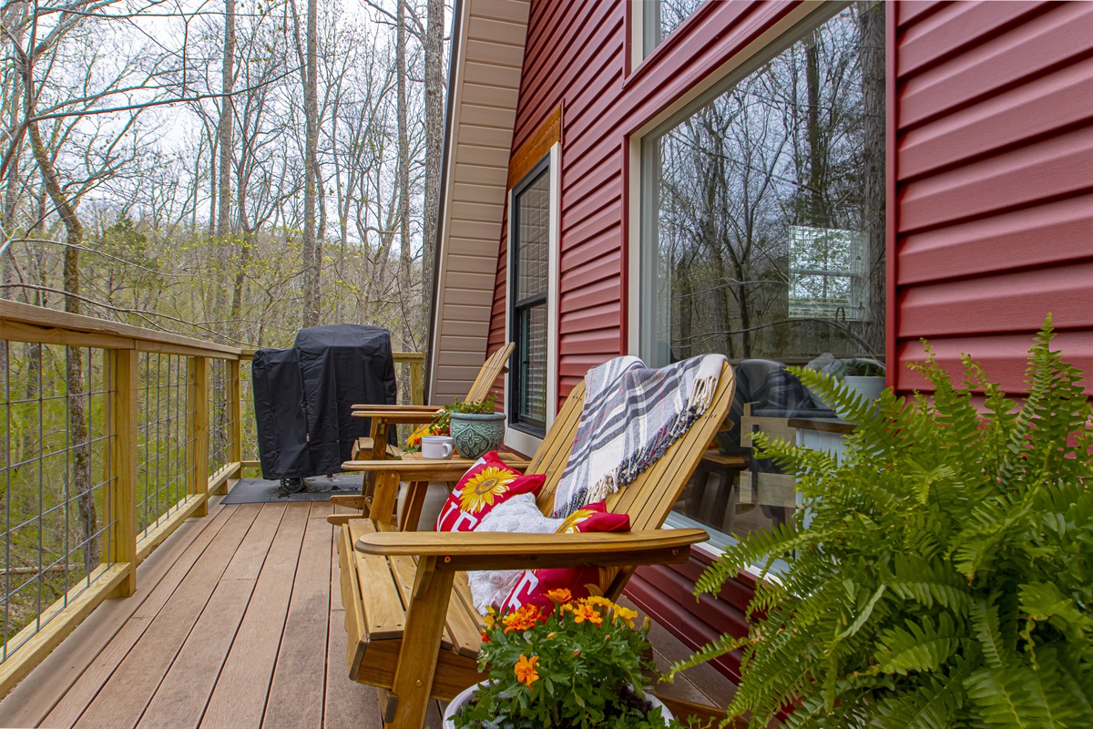 Porch Balcony of Barn House