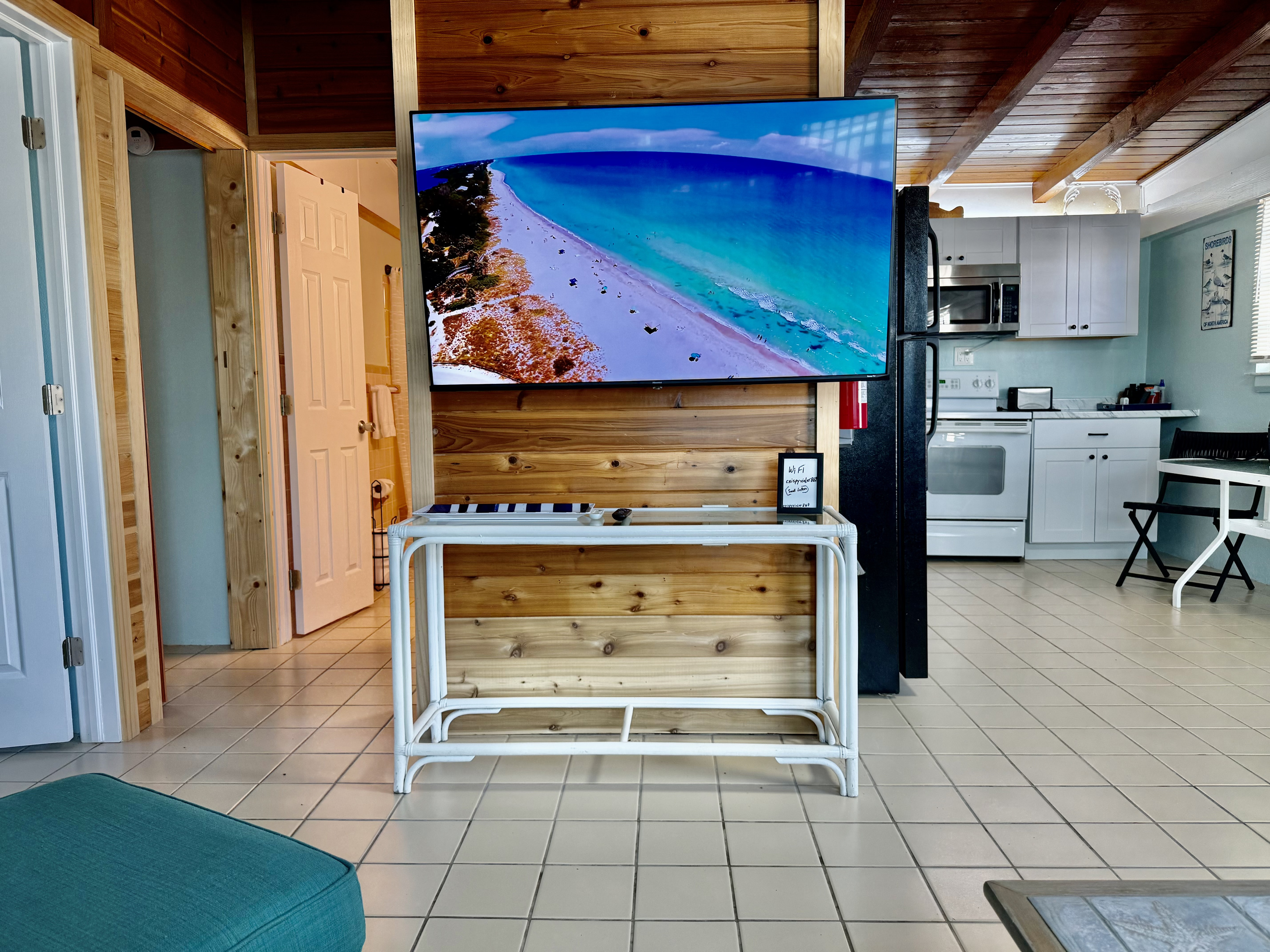 Open living/kitchen area