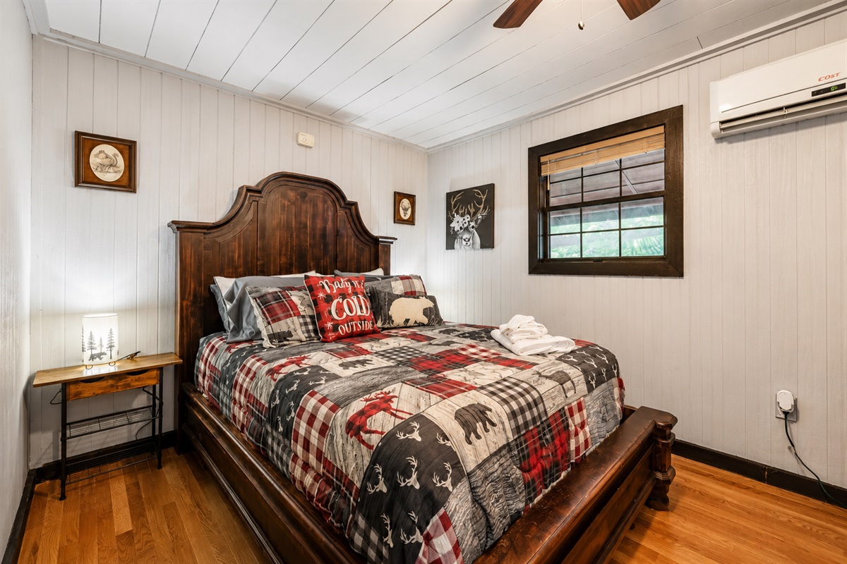 The Cozy Master Bedroom Babe Cave perfect for two at T&T II