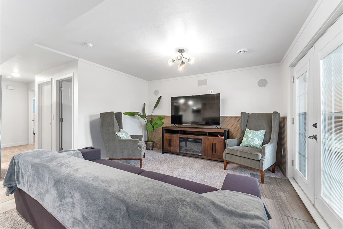 Lower level family room. 