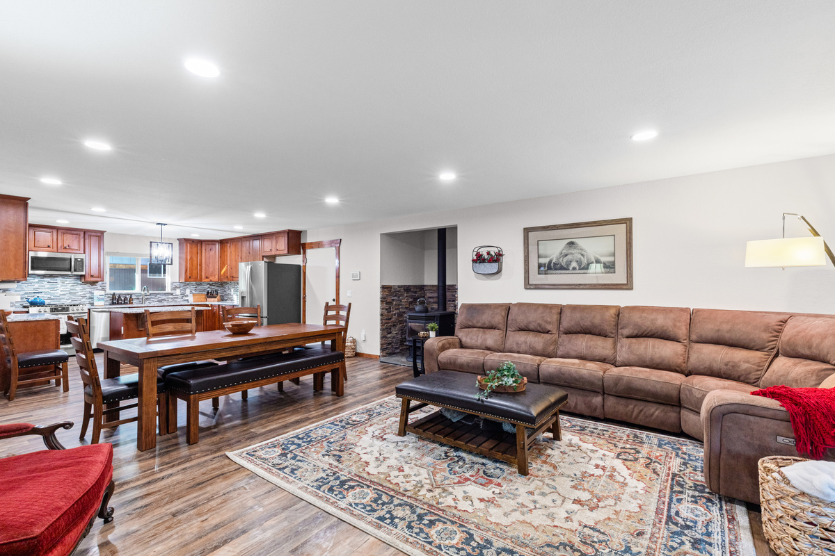 Family room with large sectional