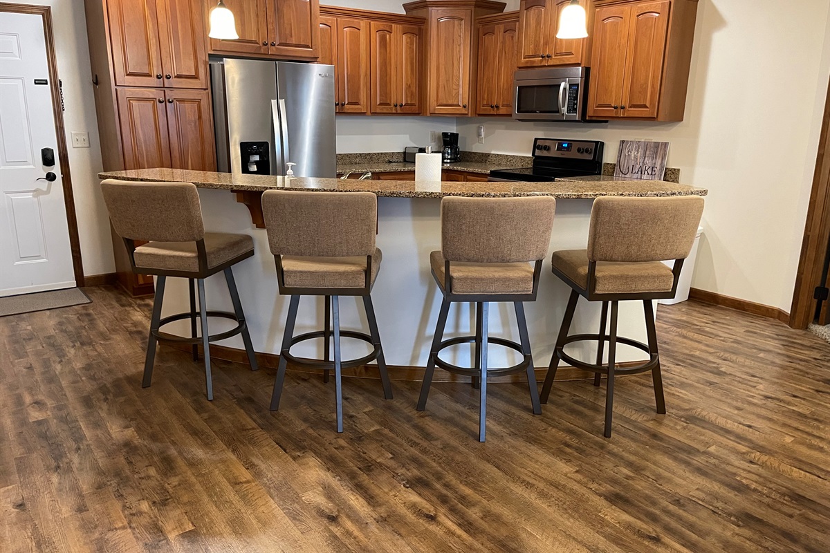 Breakfast bar seating