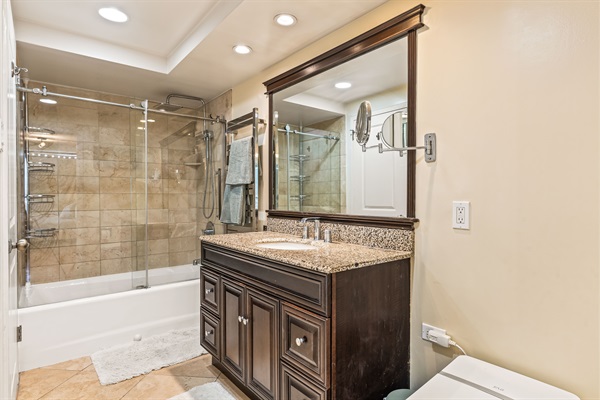 Comfortable and luxurious bathroom
