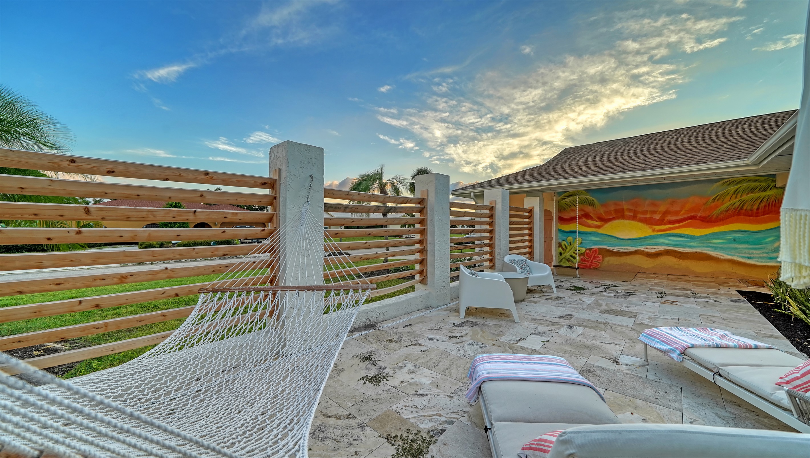 Swing into serenity and relax in our cozy hammock. Your perfect escape is just a sway away! 🌿☀️   #HammockHaven #RelaxationStation